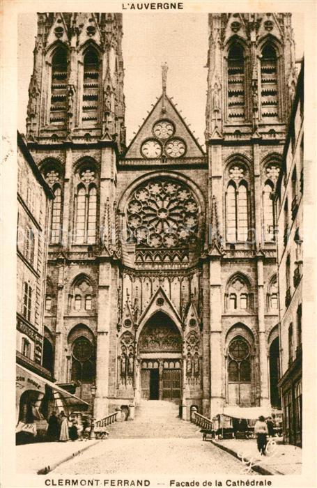 Clermont Ferrand Puy de Dome Facade de la Cathedrale
