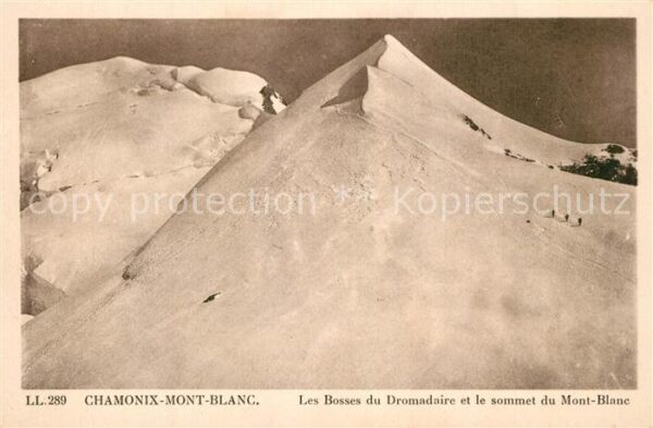 Chamonix Les Bosses du Dromadaire et sommet du M