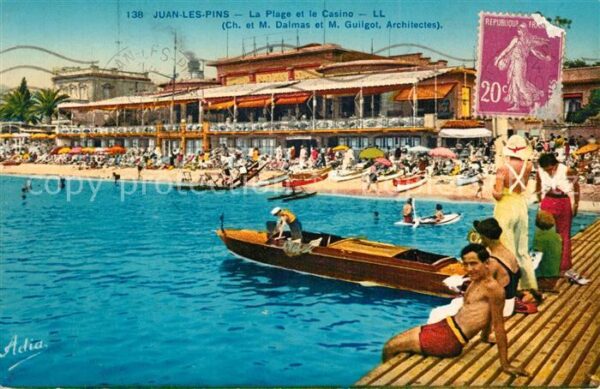 Juan-les-Pins Antibes 06 La plage et le casino