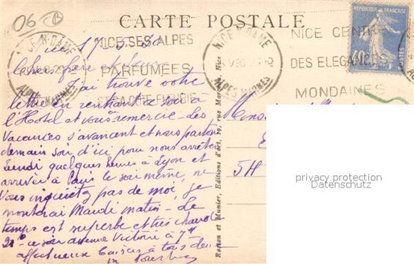 Menton Alpes Maritimes Une rue de la vieille ville – Bild 2