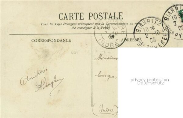 Biarritz Pyrenees Atlantiques Port des pêcheurs Eglise Sainte Eugénie – Bild 2