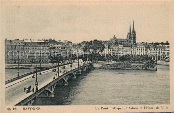 Bayonne 64 Pont Saint Esprit l'Adour Hôtel de Vill