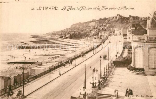 Le Havre Pointe de la Hève les falaises plage et