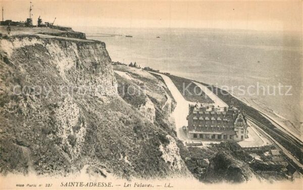 Sainte-Adresse Les falaises et la mer