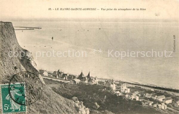 Sainte-Adresse Vue prise du sémaphare de la Hève