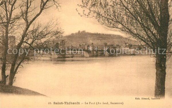 Saint Thibault Cher Pont sur la Loire au fond Sancerre