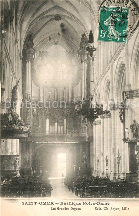 Saint-Omer Pas-de-Calais Basilique Notre Dame les grandes orgues
