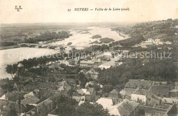 Nevers 58 Panorama Vallee de la Loire