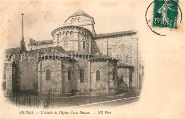 Nevers 58 Abside de l'Eglise Saint Etienne