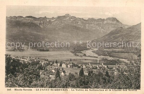 Le Fayet Panorama Vallee de Sallanches et la Cha