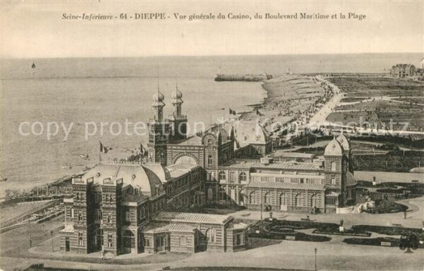 Dieppe 76 Vue Generale du Casino Boulevard Mariti