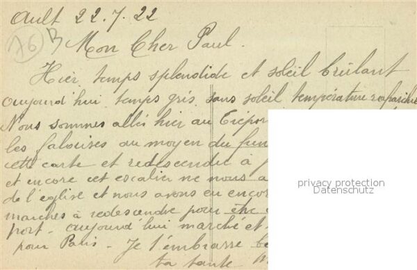 Le Treport Vue Generale de la plage prise du Phare – Bild 2