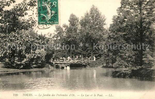 Tours Indre-et-Loire Jardin des Prebendes d_Oé Lac Pont