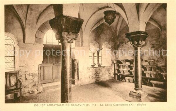 Saint-Savin Hautes-Pyrenees Eglise Abbatiale Salle Capitulaire XIIe