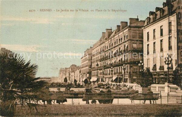 Rennes Ille-et-Vilaine Jardin sur la Vilaine Place de la Répub