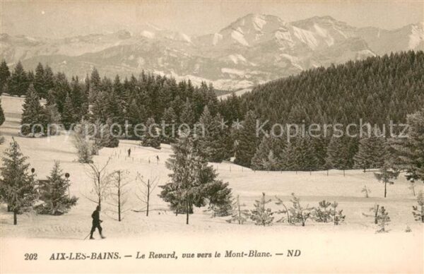 Aix-les-Bains Le Revard vue vers le Mont Blanc