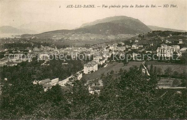 Aix-les-Bains Vue generale prise du Rocher du Roi