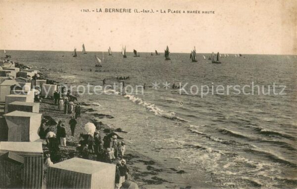 La Bernerie-en-Retz La Plage a maree haute