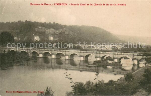 Liverdun Pont du Canal et du Chemin de fer sur l