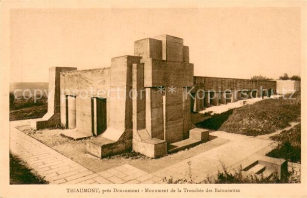 Thiaumont Douaumont Monument de la Tranchee des Baionettes