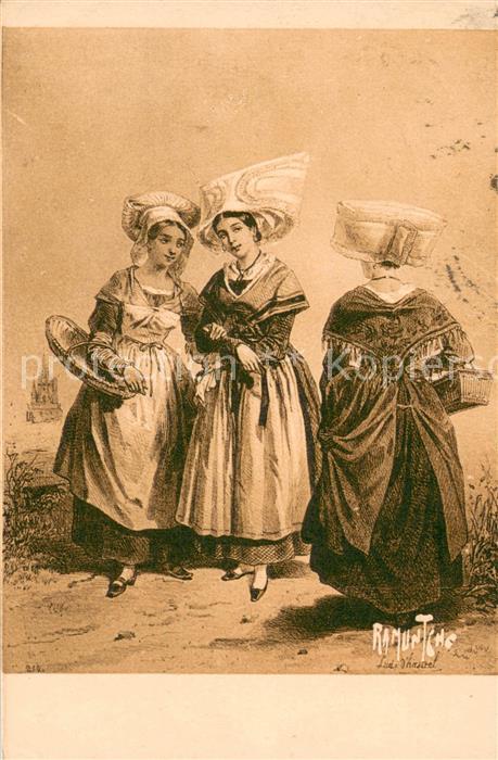 La Rochelle Charente-Maritime Costume Rochelais d_autrefois