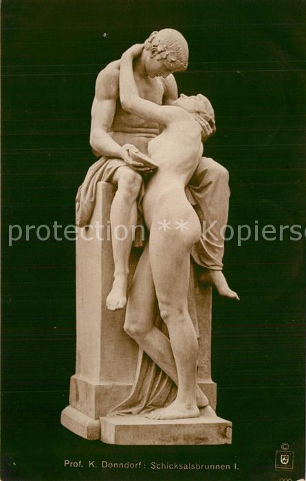 Skulpturen K. Donndorf Schicksalsbrunnen