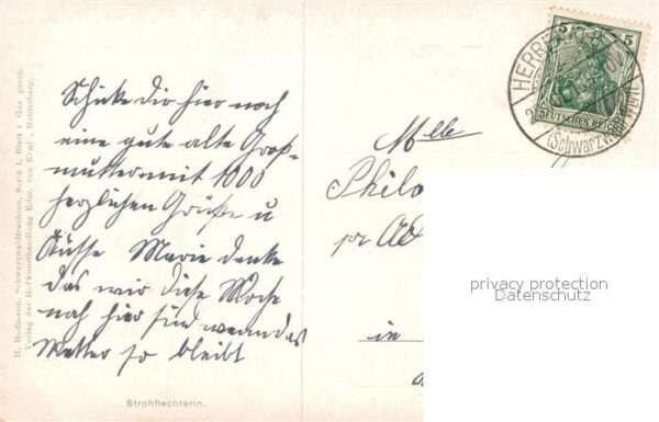 Hoffmann Heinrich Strohflechterin – Bild 2