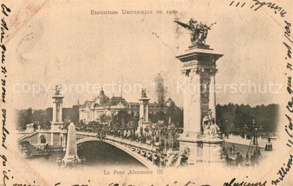 Exposition Universelle Paris 1900 Pont Alexandre III