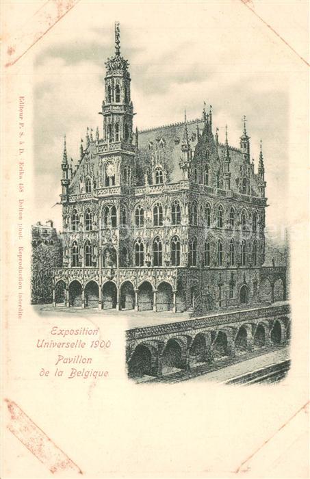 Exposition Universelle Paris 1900 Pavillon de la Belgique