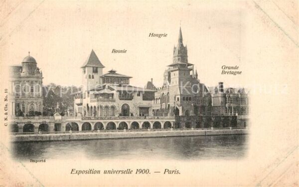 Exposition Universelle Paris 1900 Bosnie Hongrie Grande-Bretagne
