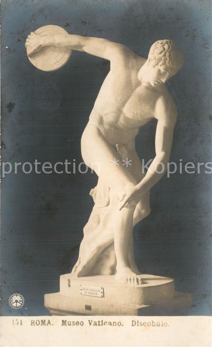 Skulpturen Discobolo Roma Museo Vaticano