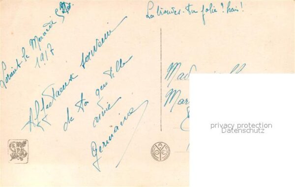 Kuenstlerkarte G. Maroniez Triste Nouvelle Verlag-AN-P – Bild 2