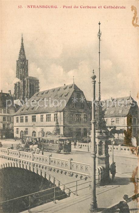 Strassenbahn Strasbourg Pont du Corbeau Cathedrale