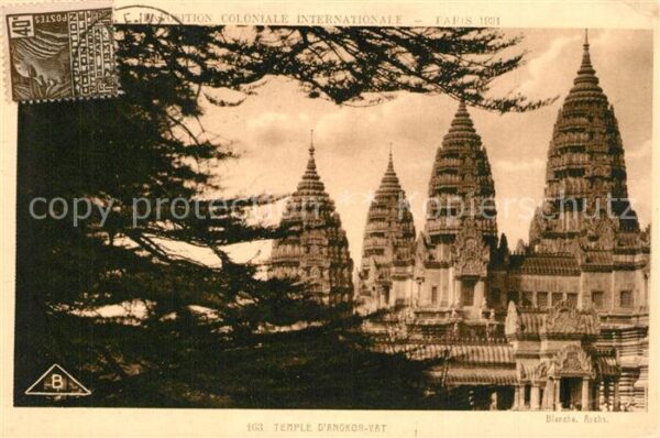 Exposition Coloniale Internationale Pari Temple d_Angkor-Vat
