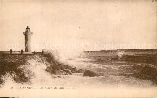 Leuchtturm Lighthouse Cannes Coup de Mer
