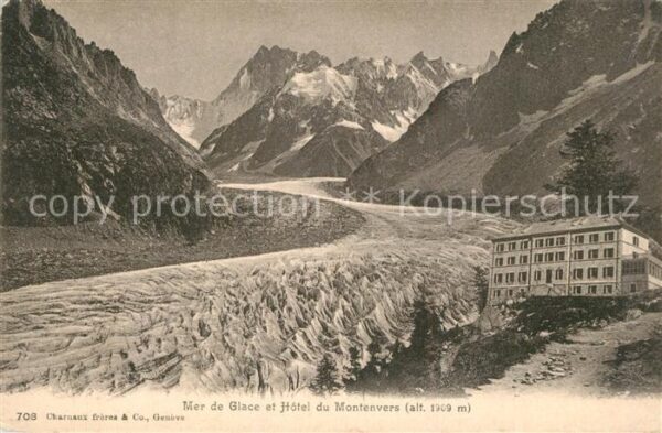 Gletscher Mer de Glace Hotel du Montenvers