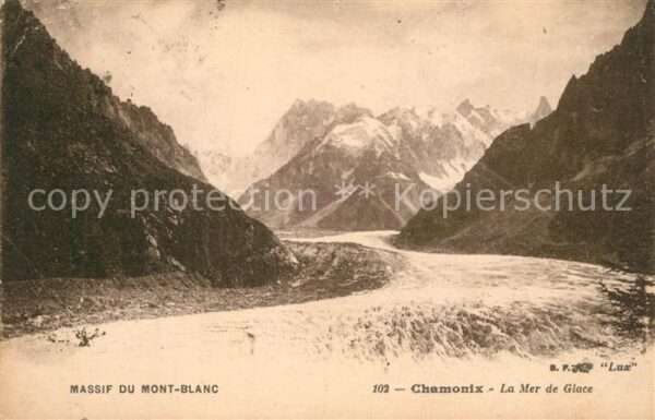 Gletscher Chamonix Mont-Blanc Mer de Glace