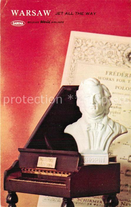 Klavier Warsaw Frederic Chopin Werbung Sabena B