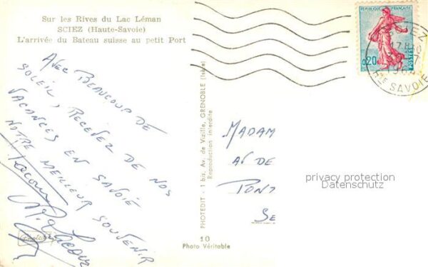 Dampfer Seitenrad Rhone Sciez Lac Leman – Bild 2