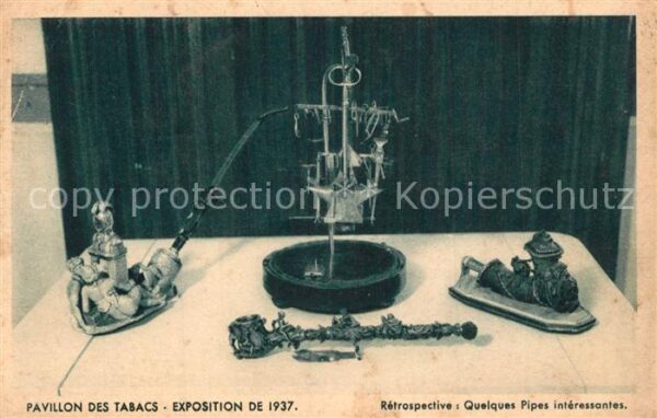 Exposition Internationale Paris 1937 Pavillon des Tabacs Pipes