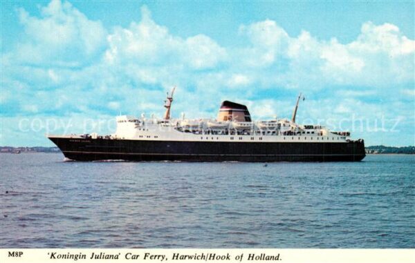 Schiffe Ships Navires Koningin Juliana Car Ferry Harwich
