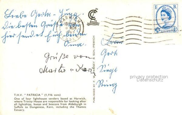 Schiffe Ships Navires T.H.V. Patricia Harwich – Bild 2