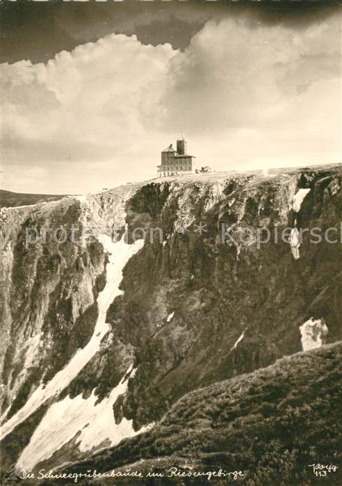 Foto Popp Nr. 113 Schneegrubenbaude Riesengebirge