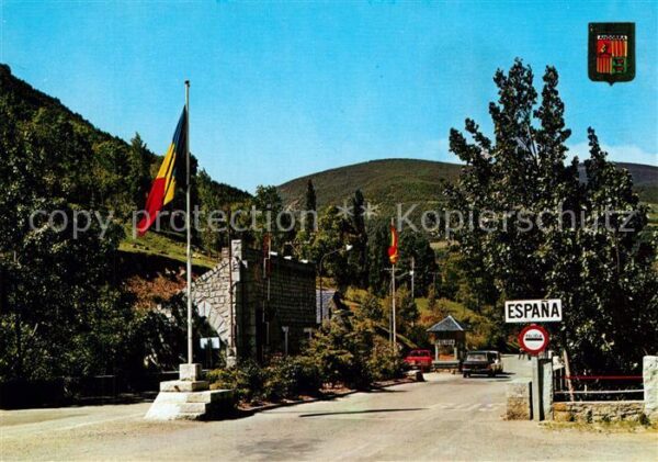Grenze Douane Zoll Valls d_Andorra Frontera