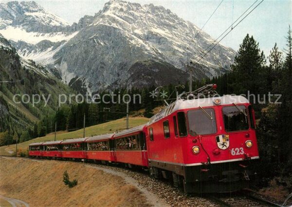 Eisenbahn Bernina-Express Rh?tische Bahn Preda Pi
