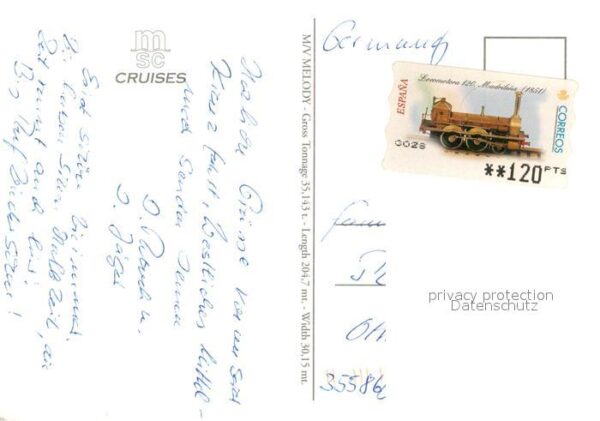 Schiffe Ships Navires Mv Melody MSC Cruises – Bild 2