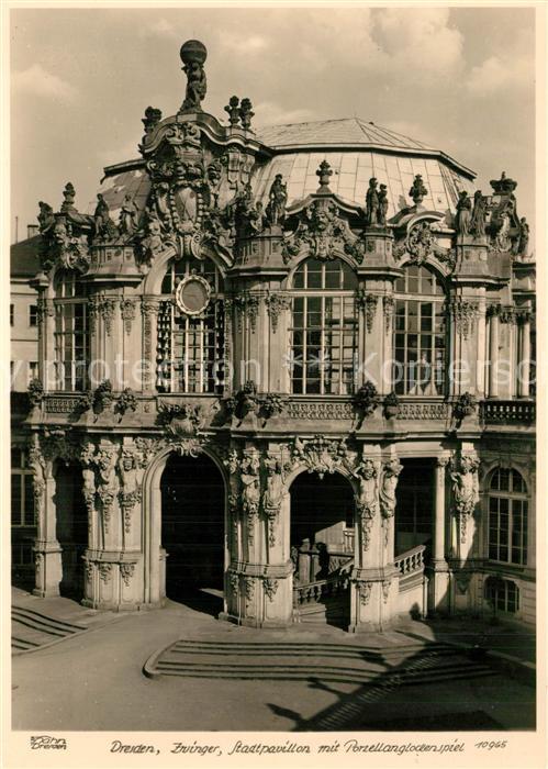 Foto Hahn Nr. 10965 Dresden Zwinger Stadtpavillion Po