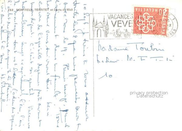 Dampfer Seitenrad Savoie Montreux-Territet Dents du Midi – Bild 2