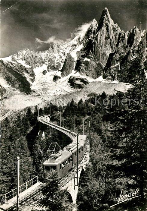 Bergbahn Train du Montenvers Aiguille du Dru Cha