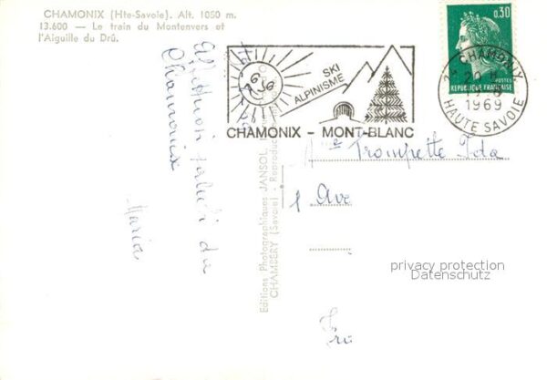 Bergbahn Train du Montenvers Aiguille du Dru Cha – Bild 2